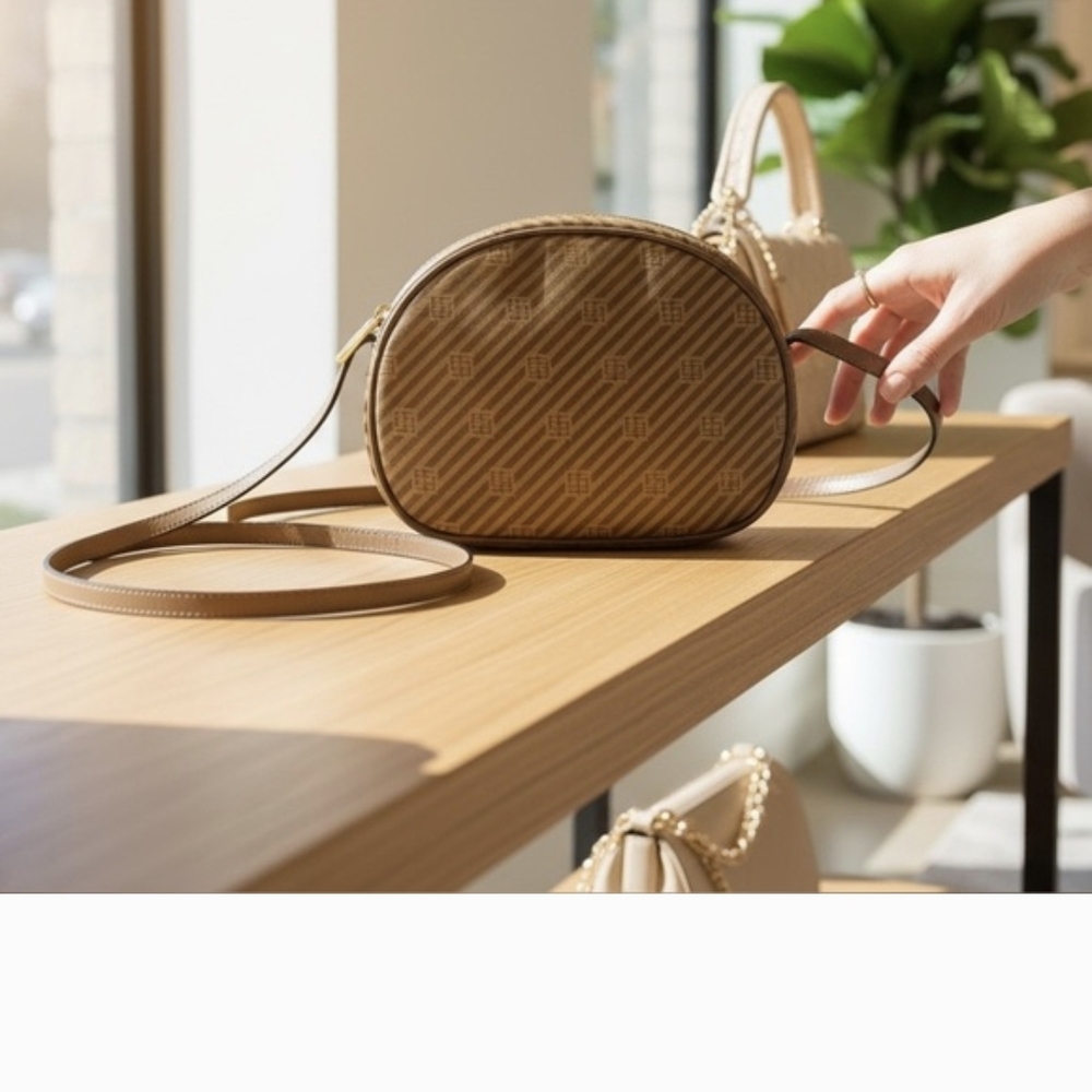 Emilio Pucci Vintage Tan Crossbody Bag - Picture 2 of 8